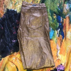 Sparkly gold jeans